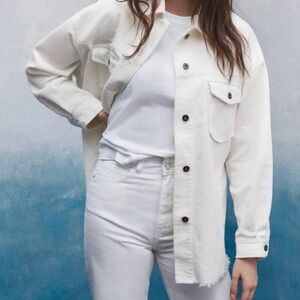 Zara Cream Corduroy Jacket